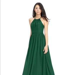 Dark green bridesmaid dress